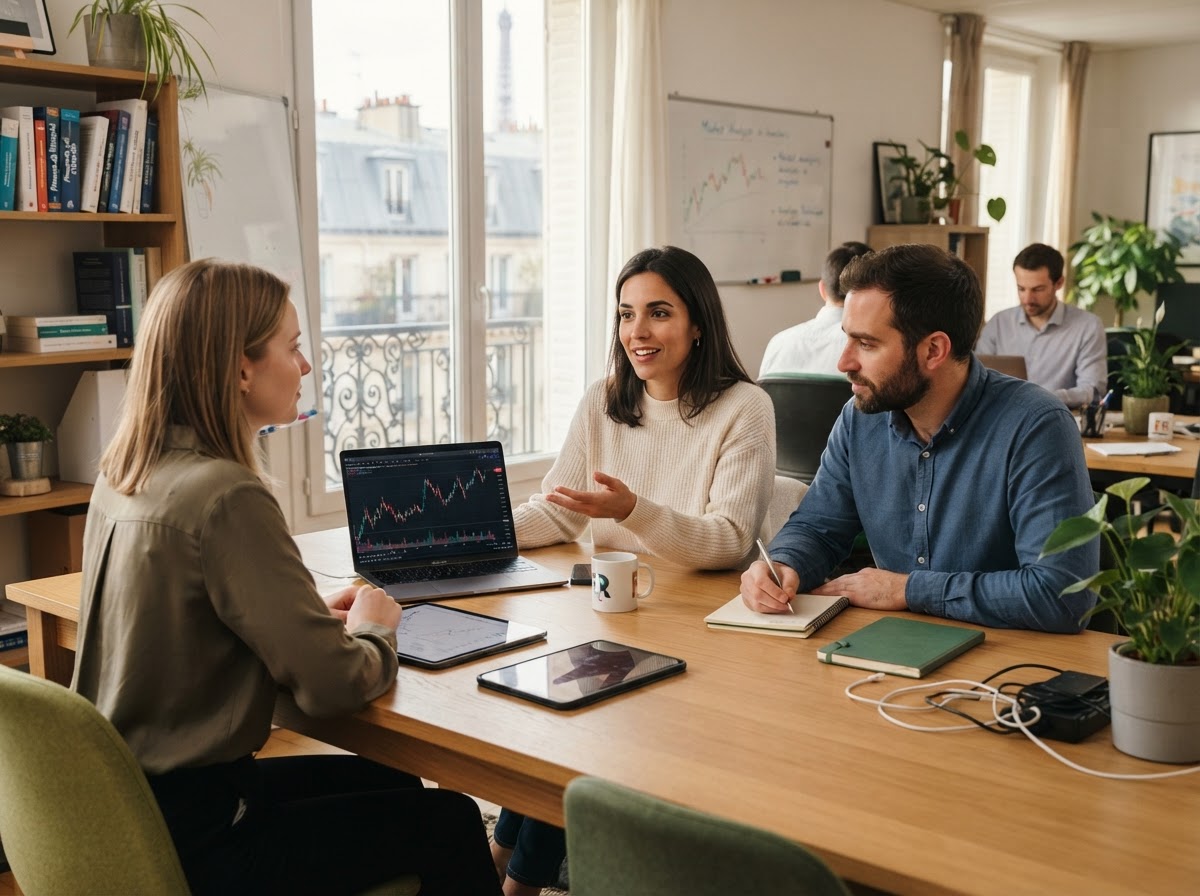 Trading Avisé — graphique représentant une réduction du drawdown par rapport à une courbe de référence volatile